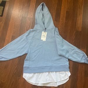 Lil girls Light blue Hoodie/shirt from Zara